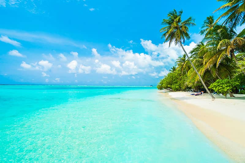 Maldives island tropical paradise